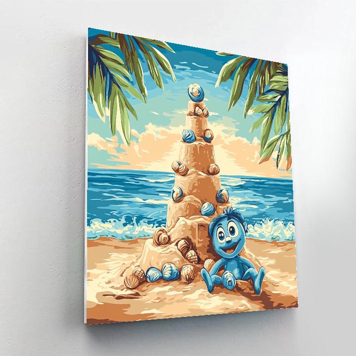 Stitch Tropical Star Sandcastle Challenge Painting by numbers kit