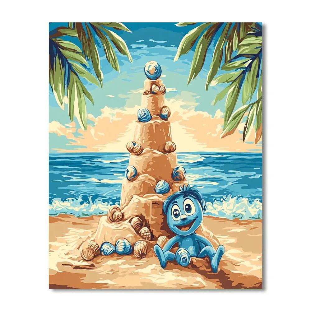 Stitch Tropical Star Sandcastle Challenge Painting by numbers kit