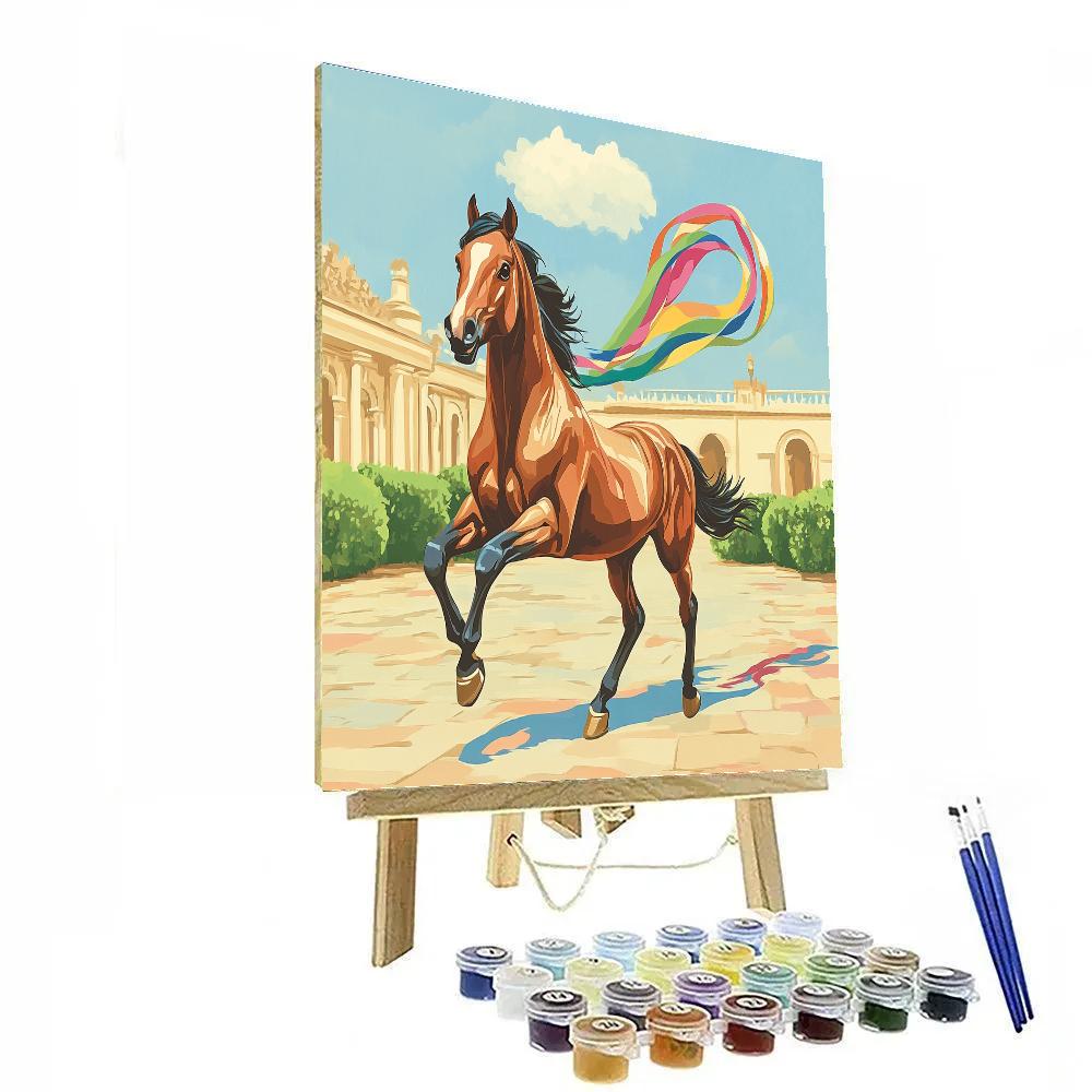 Maximus Royal Stable Comet Chase Number painting