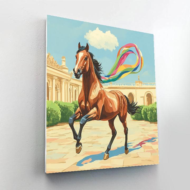 Maximus Royal Stable Comet Chase Number painting