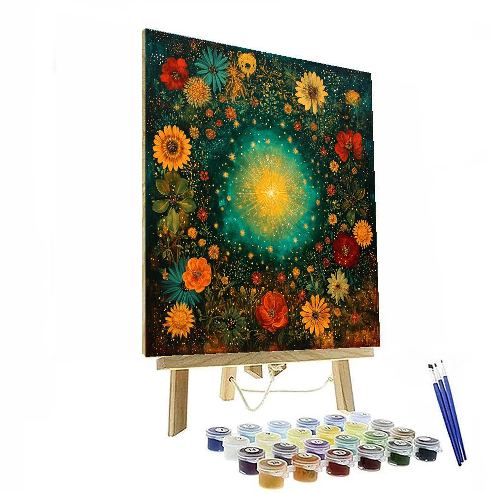 Frida Kahlo Inspired Milagro Nebula Garden Numbered painting kits
