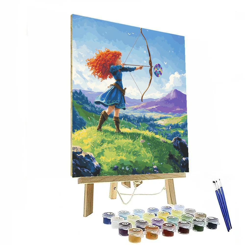 Princess Merida Highland Star Archery Day Numbered painting kits