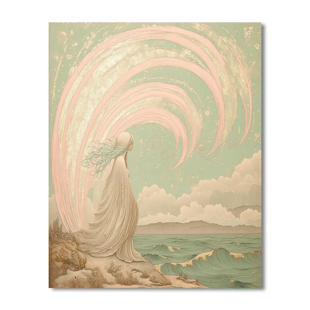Sandro Botticelli Inspired Birth Of The Aurora Goddess Paint by numbers kits