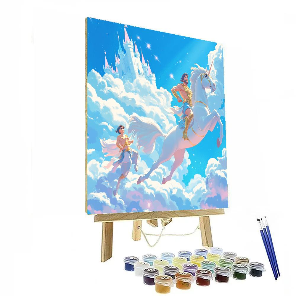 Hercules Pegasus Cloud Castle Sprint Paint by numbers kits