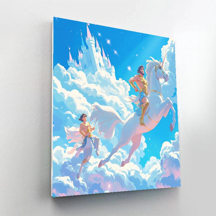 Hercules Pegasus Cloud Castle Sprint Paint by numbers kits