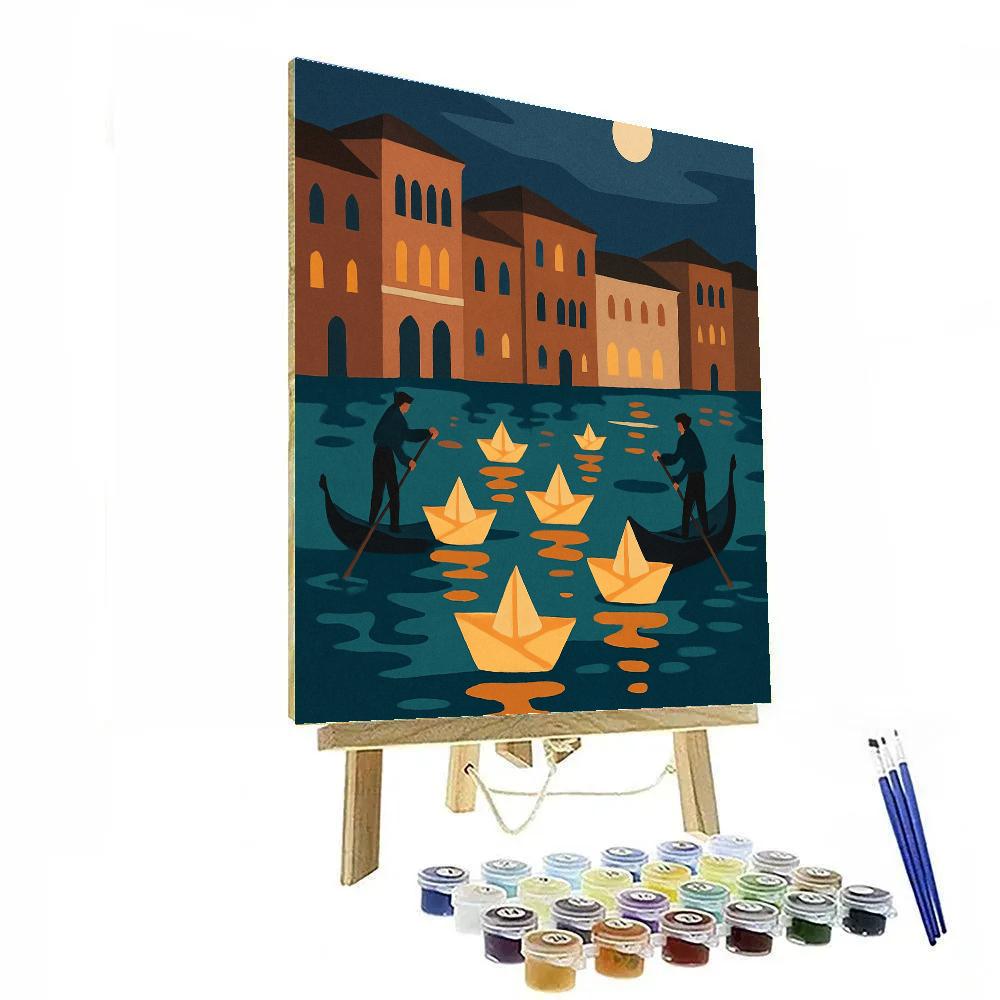 Sky Lantern Regatta In Italy paint by number