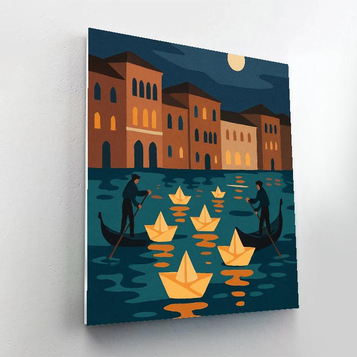Sky Lantern Regatta In Italy paint by number