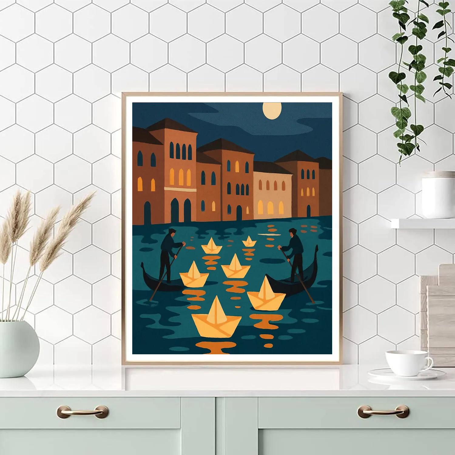 Sky Lantern Regatta In Italy paint by number