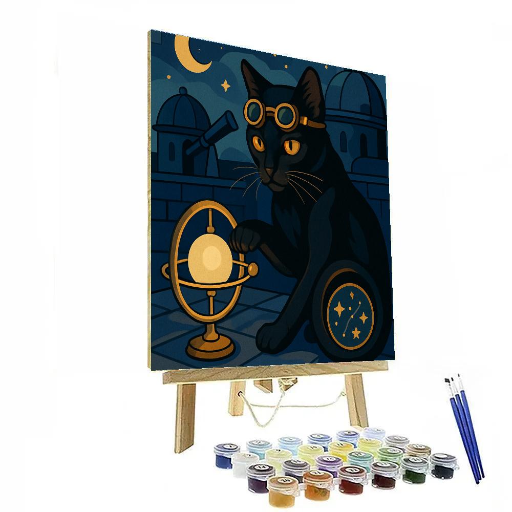 Clockwork Observatory Cat Paint by numbers kits