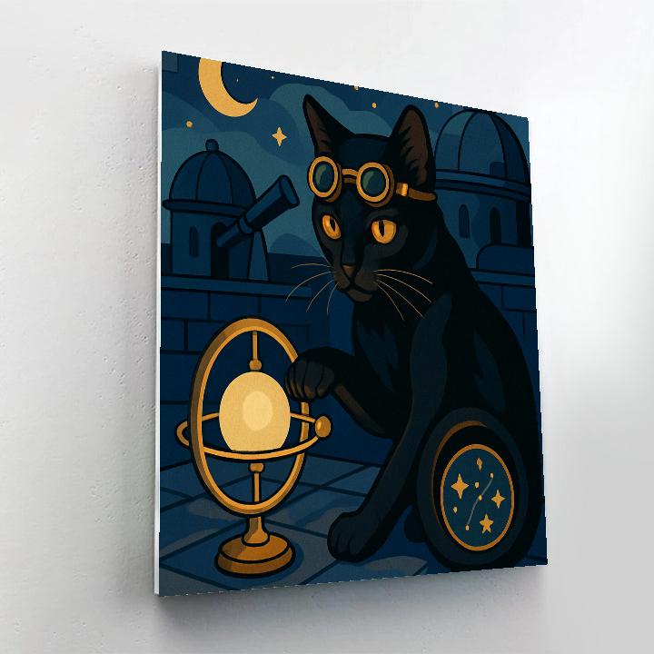 Clockwork Observatory Cat Paint by numbers kits
