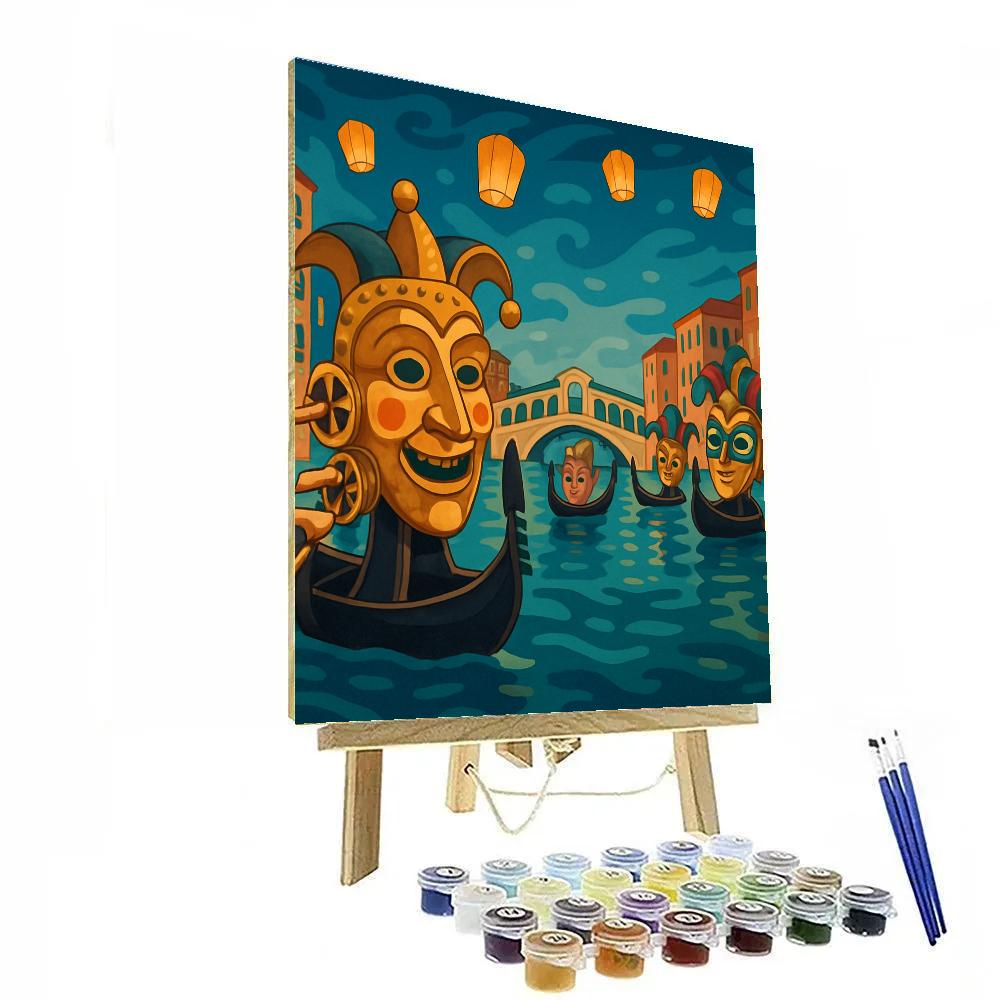Clockwork Carnival In Venice paint by numbers