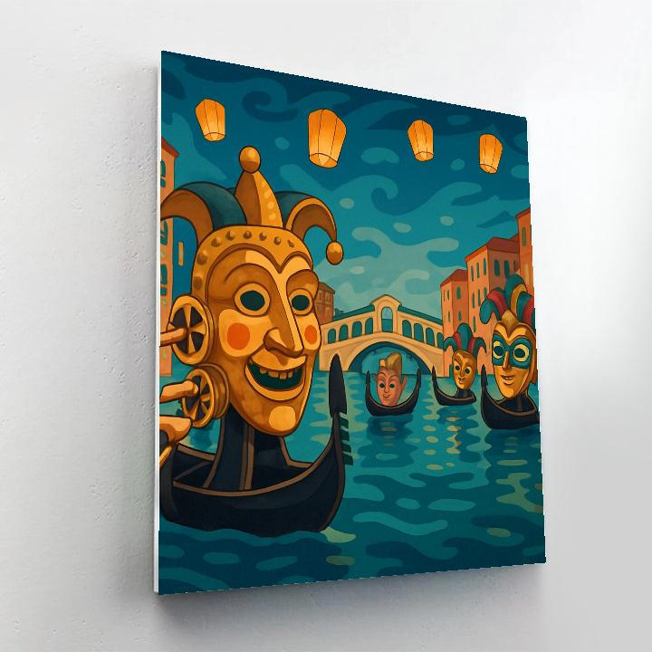 Clockwork Carnival In Venice paint by numbers