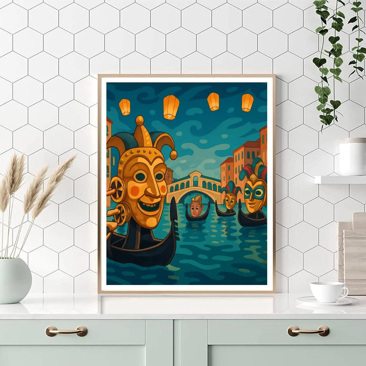 Clockwork Carnival In Venice paint by numbers