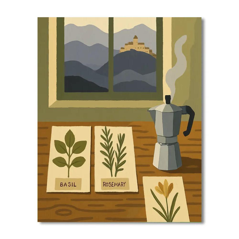 Apennine Herbarium Italy Crafted Paint by numbers art