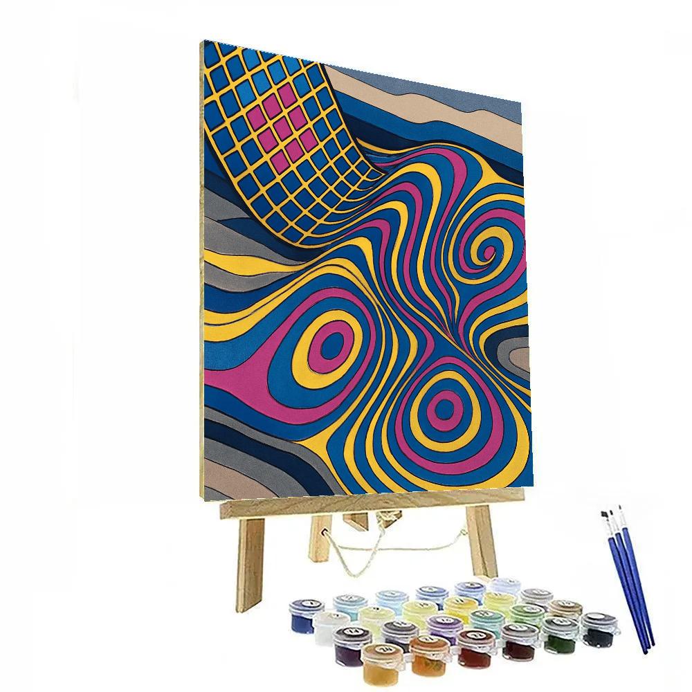 Moiré Lattice In Abstract Drift DIY paint by numbers