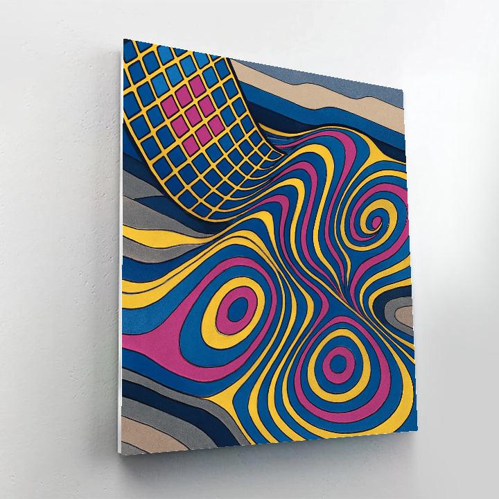 Moiré Lattice In Abstract Drift DIY paint by numbers