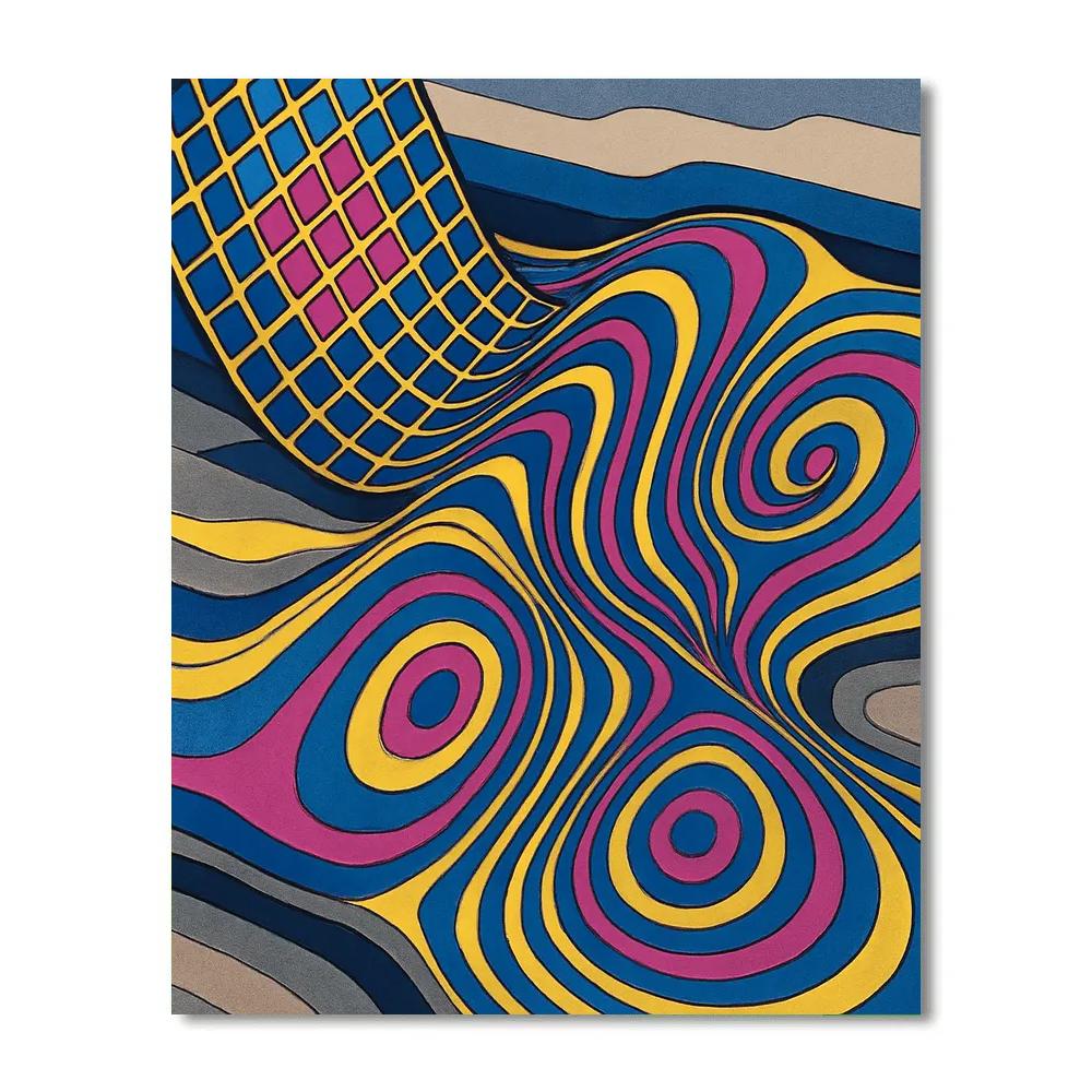 Moiré Lattice In Abstract Drift DIY paint by numbers