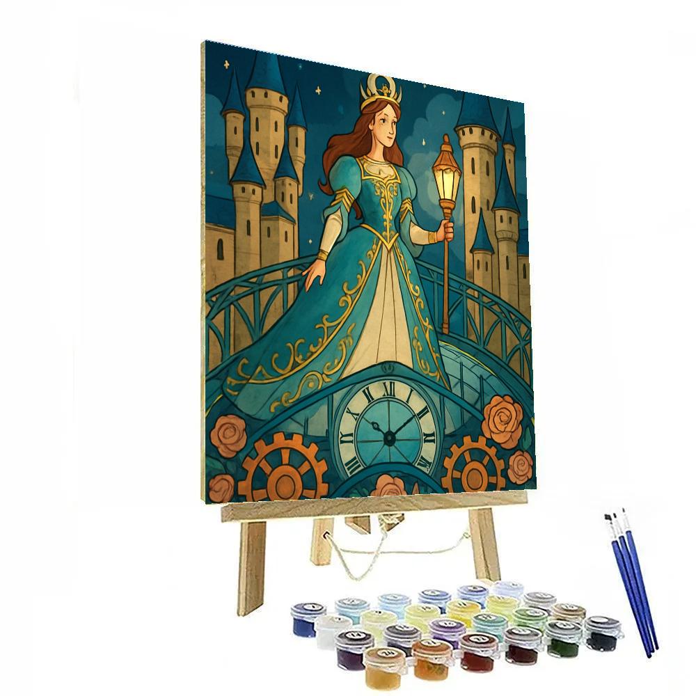 Aurora Clocktower Princess Procession Paint by numbers art
