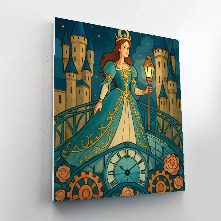 Aurora Clocktower Princess Procession Paint by numbers art