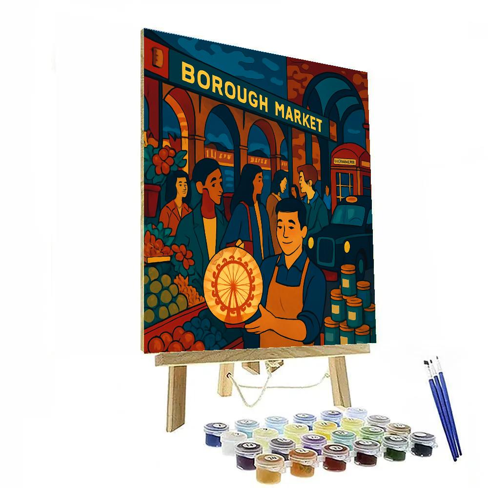 Market Lanterns London Afterglow Paint by numbers kits
