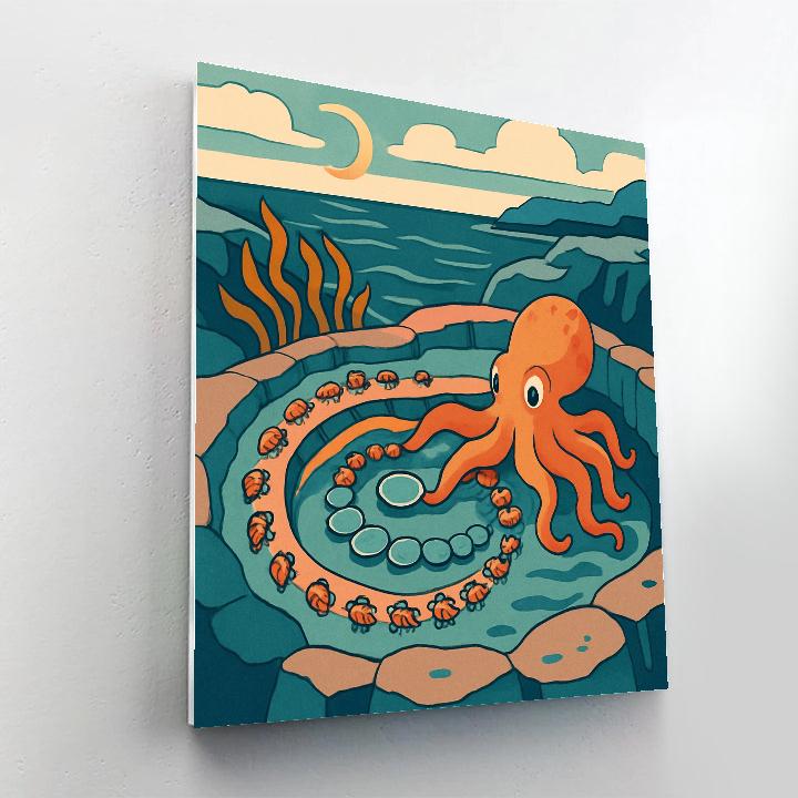 Tidepool Observatory In Ocean Twilight Numbered painting kits