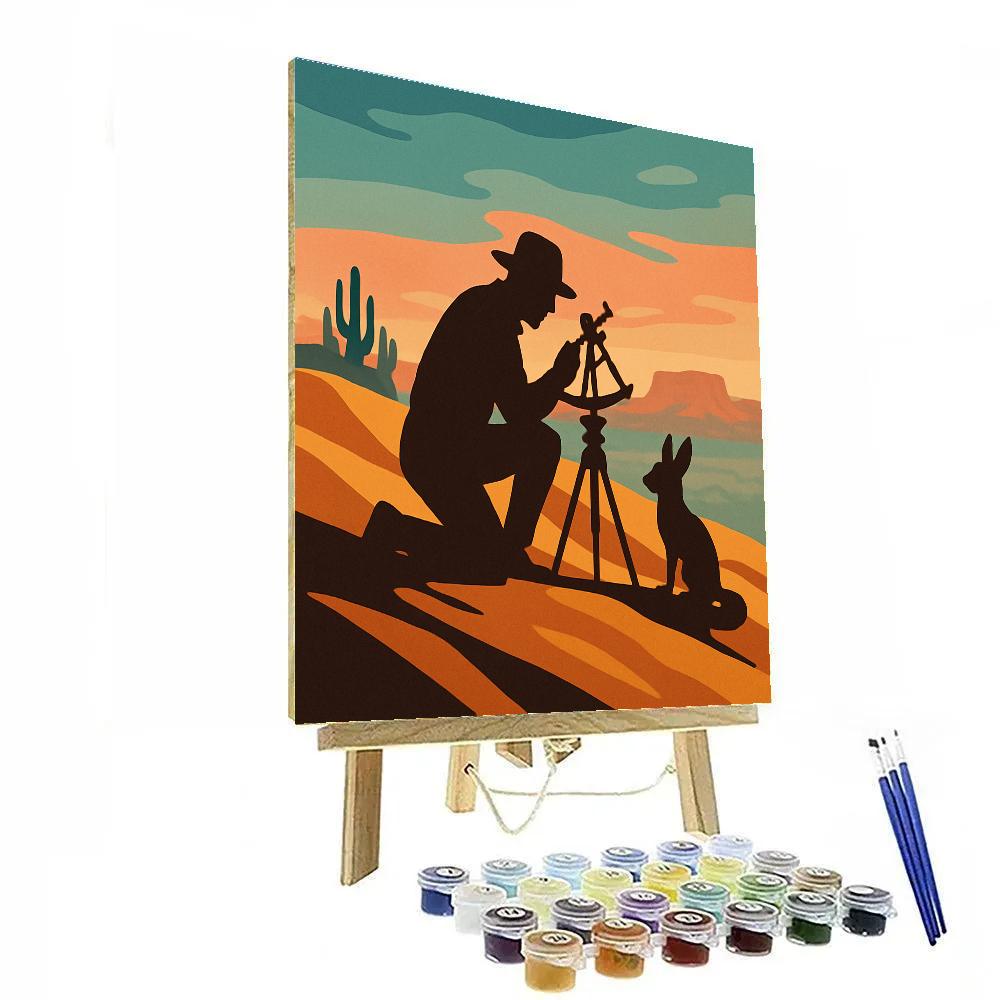 Nomad Observatory In Desert Light paint by number