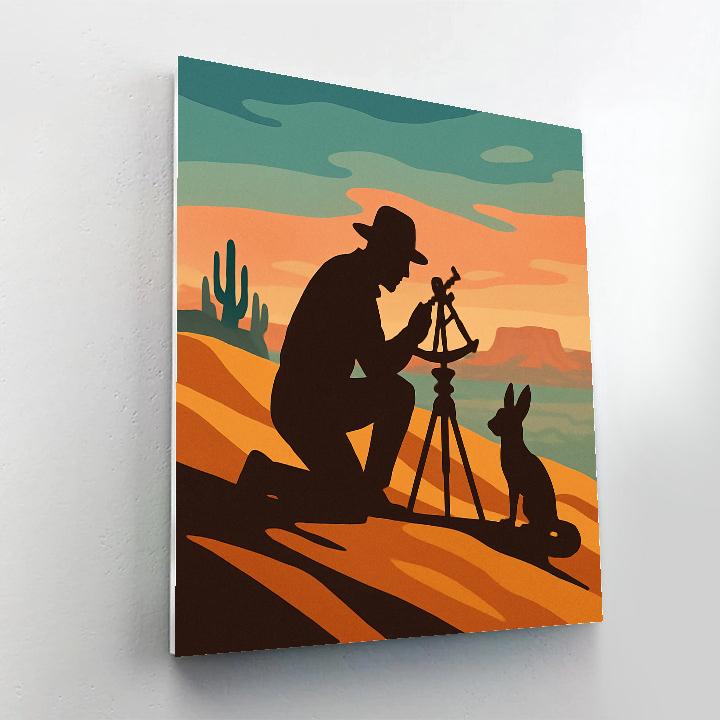 Nomad Observatory In Desert Light paint by number