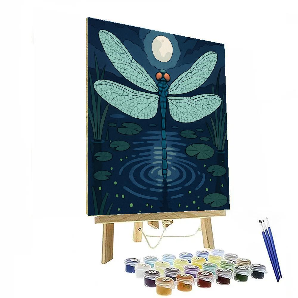 Marshlight Dragonfly Reverie DIY paint by numbers