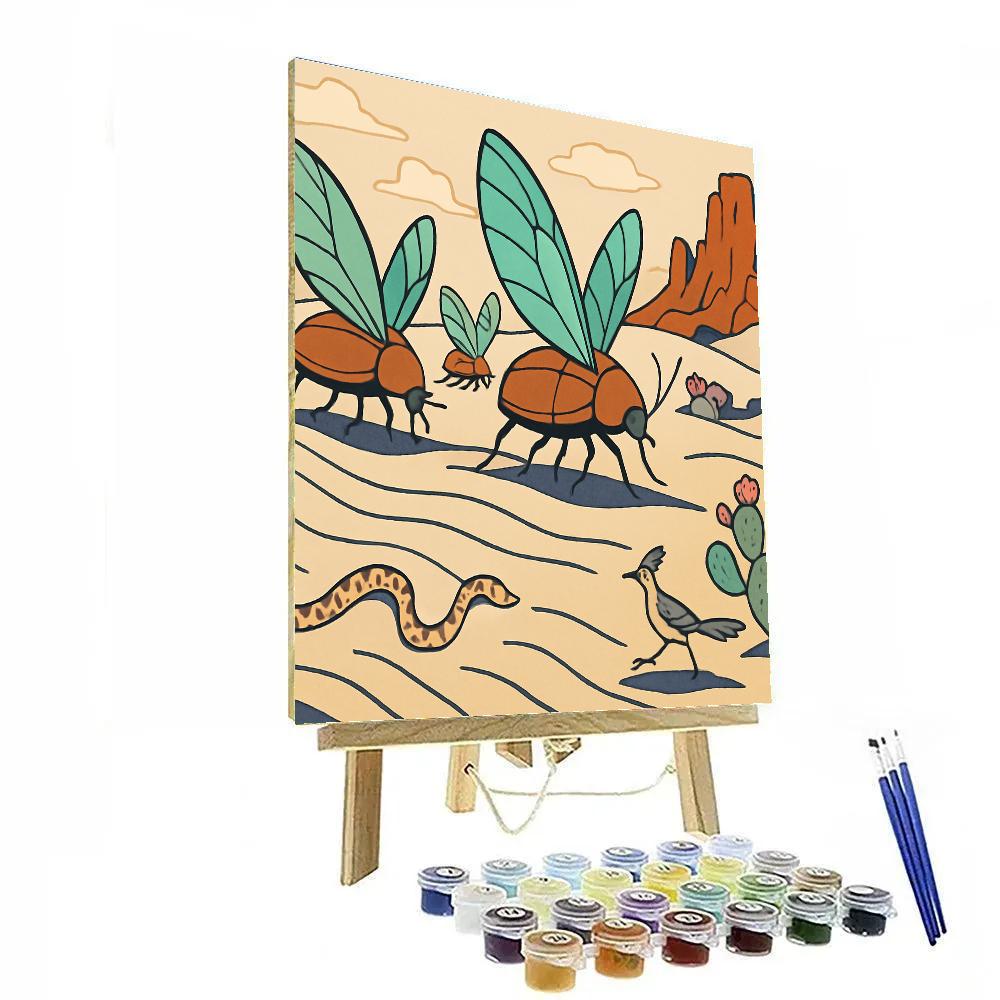 Desert Crafted Glasswing Caravan paint by number