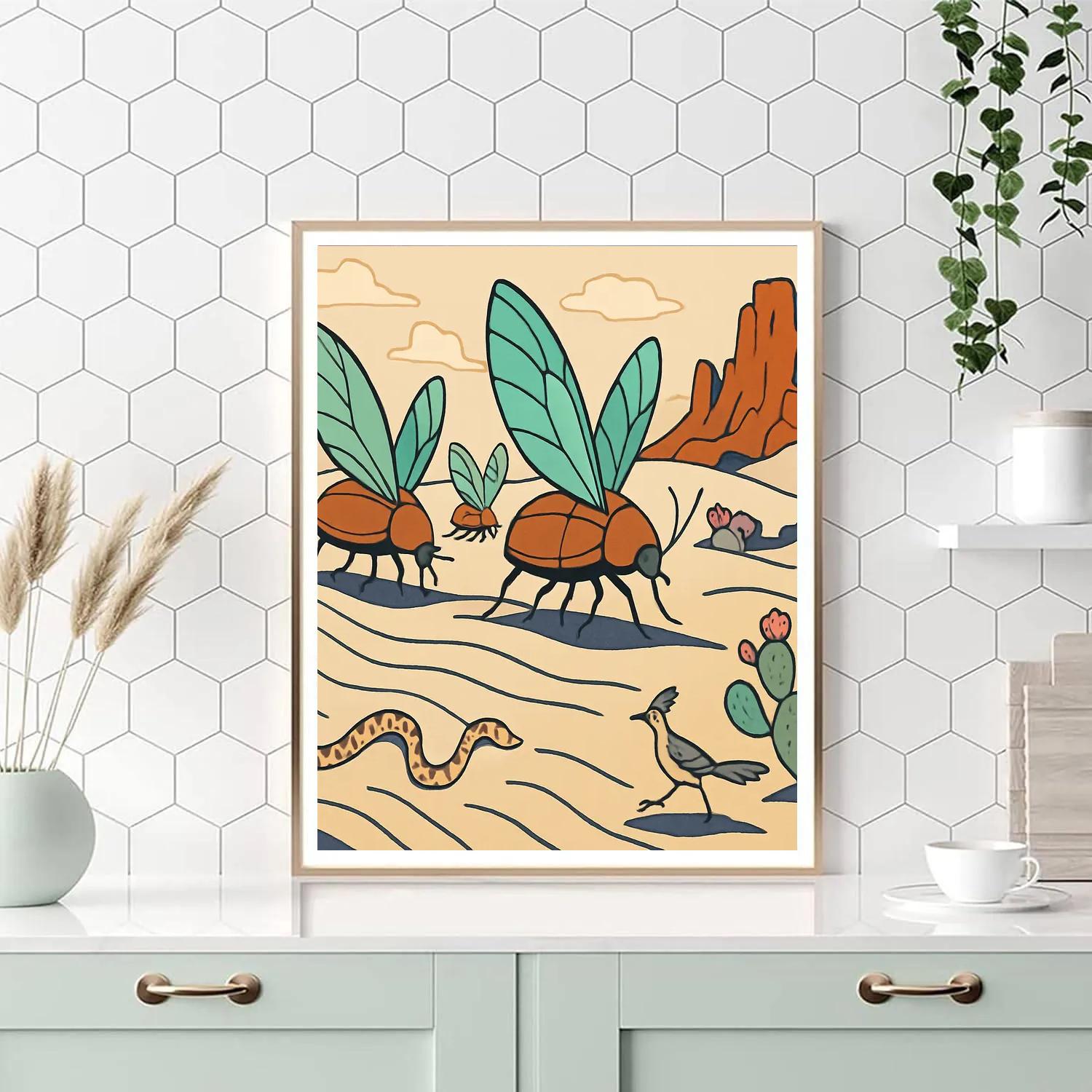 Desert Crafted Glasswing Caravan paint by number