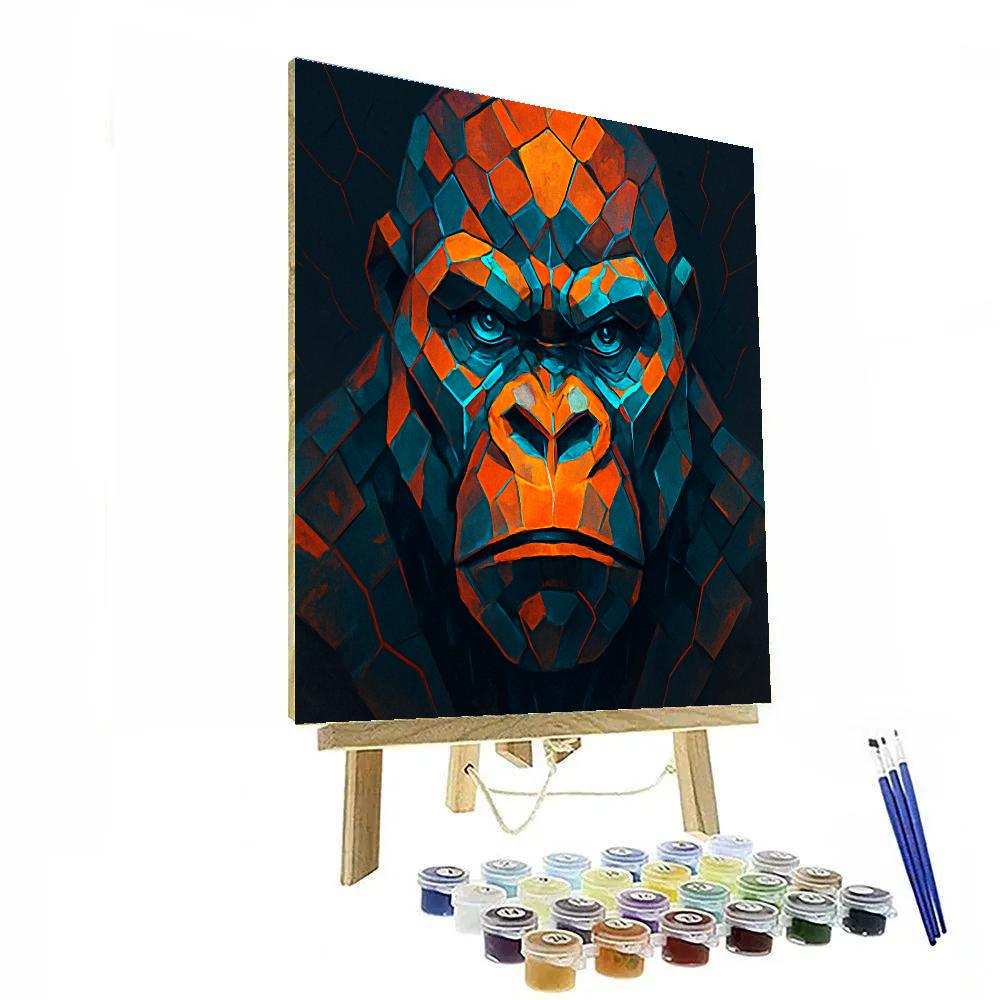 Tectonic Blaze Gorilla Numbered painting kits