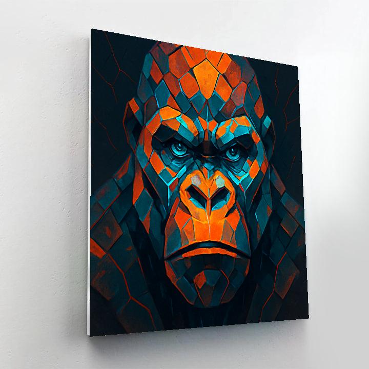 Tectonic Blaze Gorilla Numbered painting kits