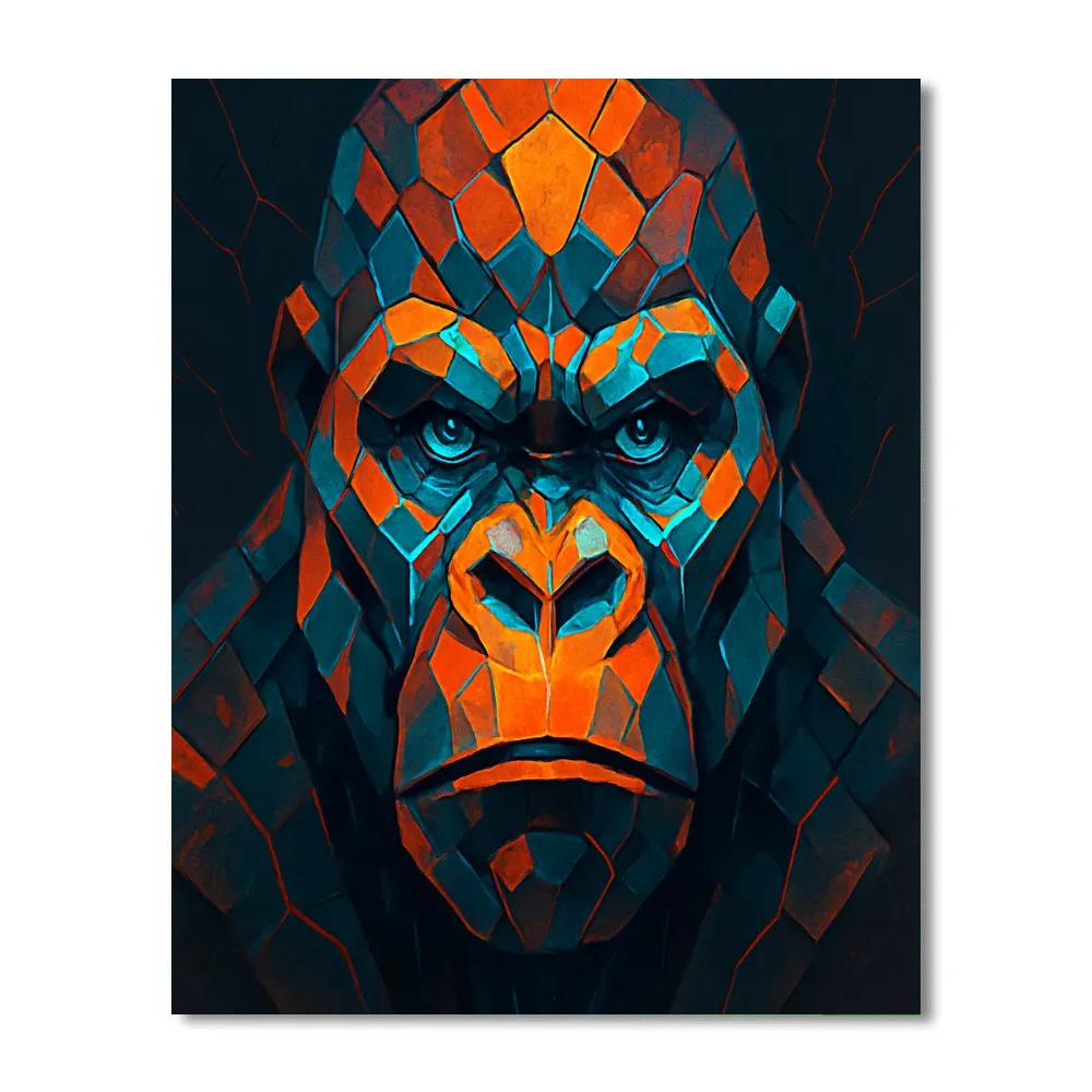 Tectonic Blaze Gorilla Numbered painting kits