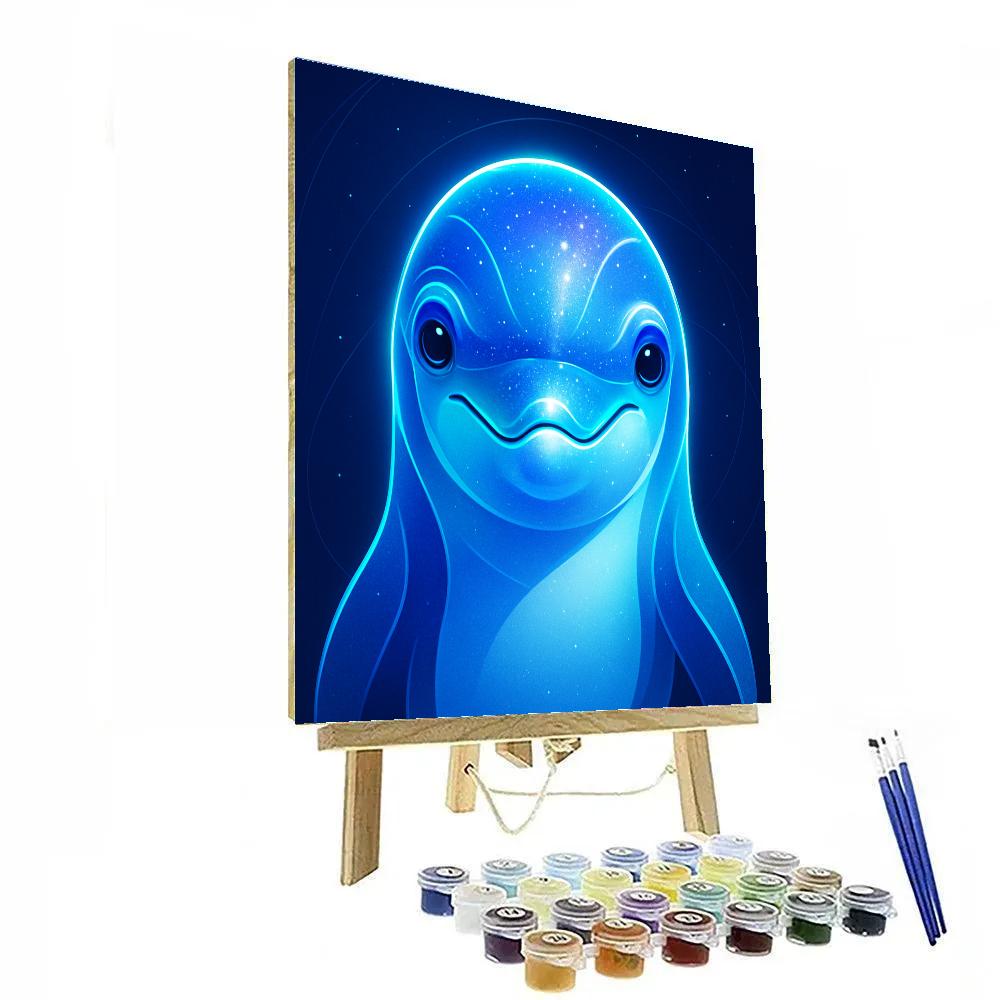 Cosmic Tide Dolphin paint by color