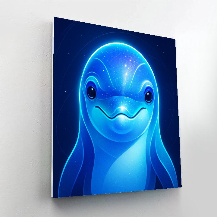 Cosmic Tide Dolphin paint by color