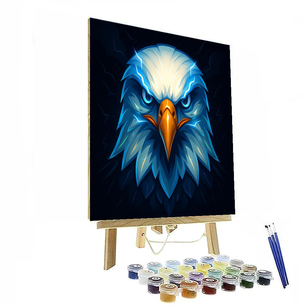 Chromatic Thunder Eagle paint by numbers