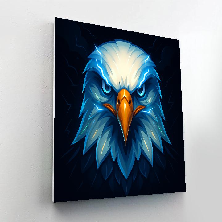 Chromatic Thunder Eagle paint by numbers