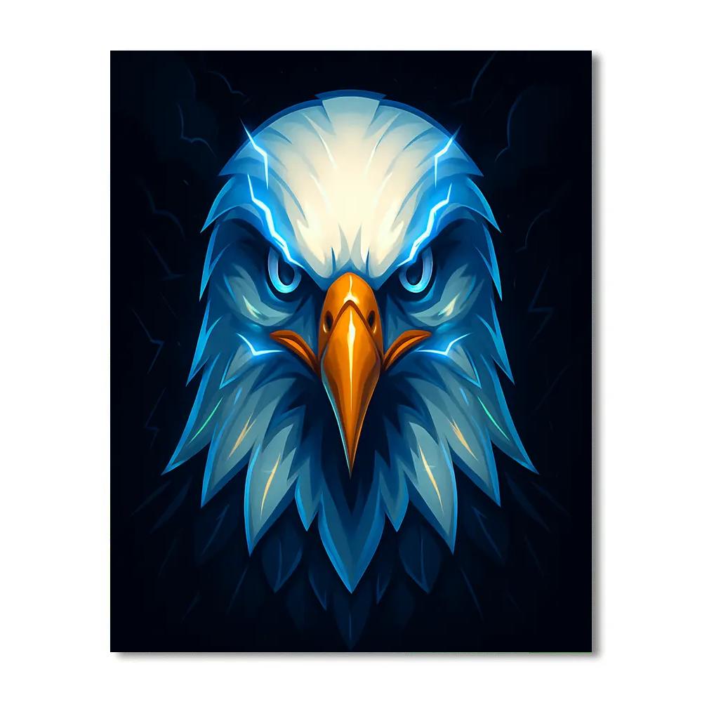 Chromatic Thunder Eagle paint by numbers