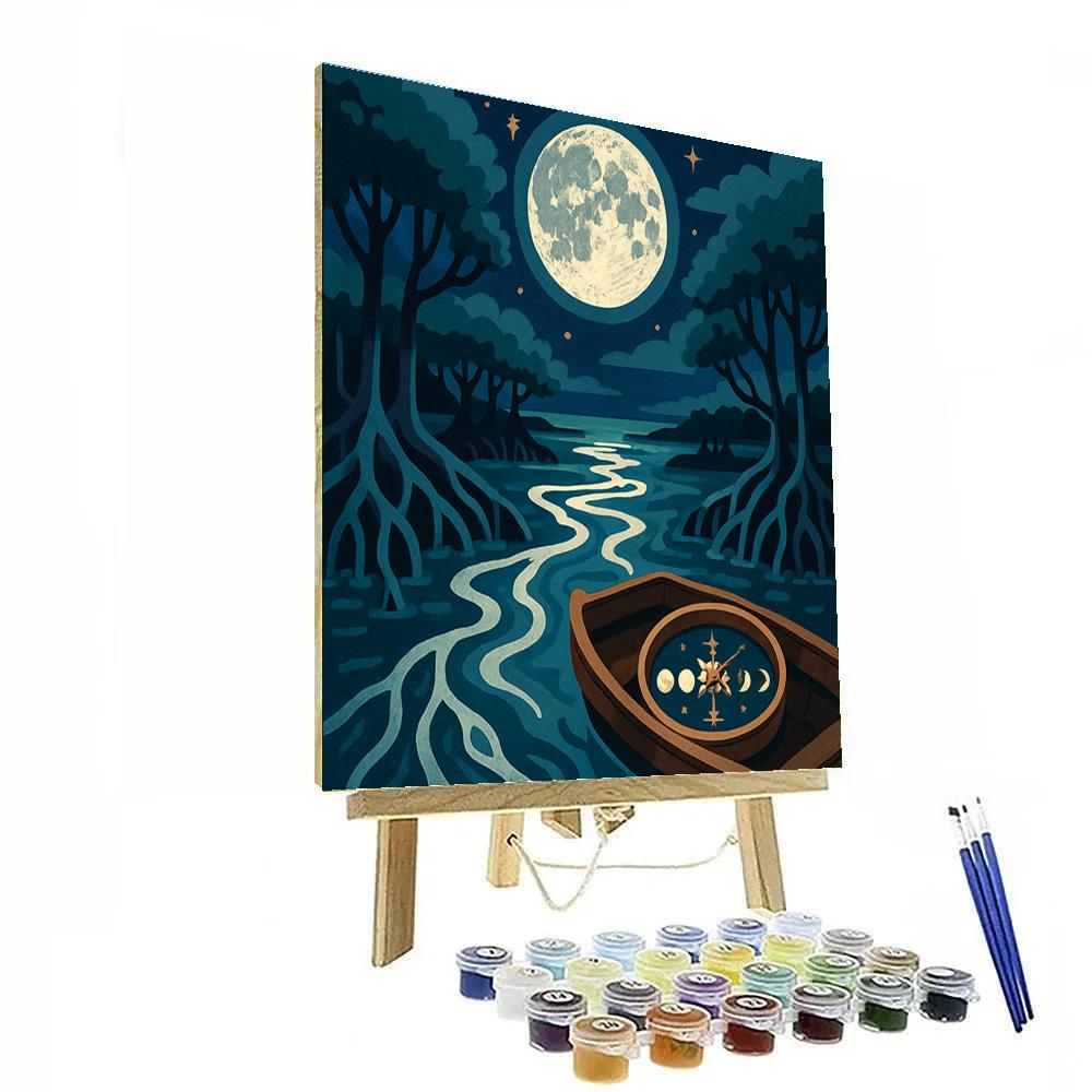 Tide Oracle Under The Moon paint by number