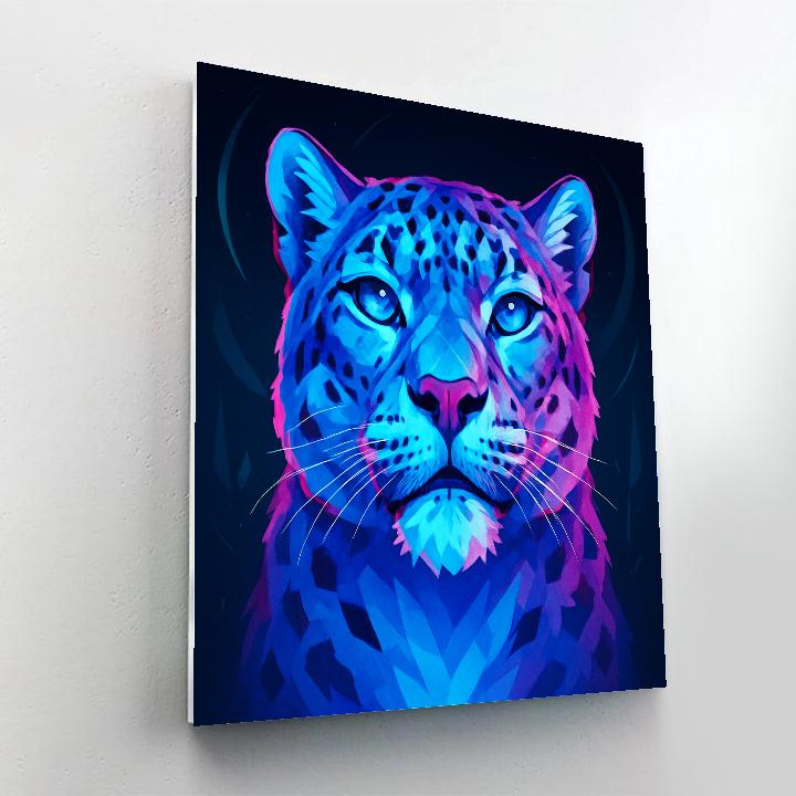 Prismatic Snow Leopard Sentinel paint by numbers