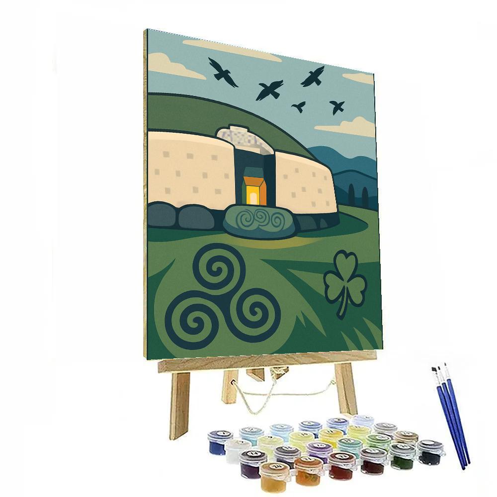 Ireland Skywell At Newgrange Number painting