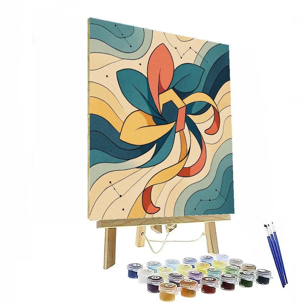 Lattice Bloom Abstract Drift Painting by numbers kit