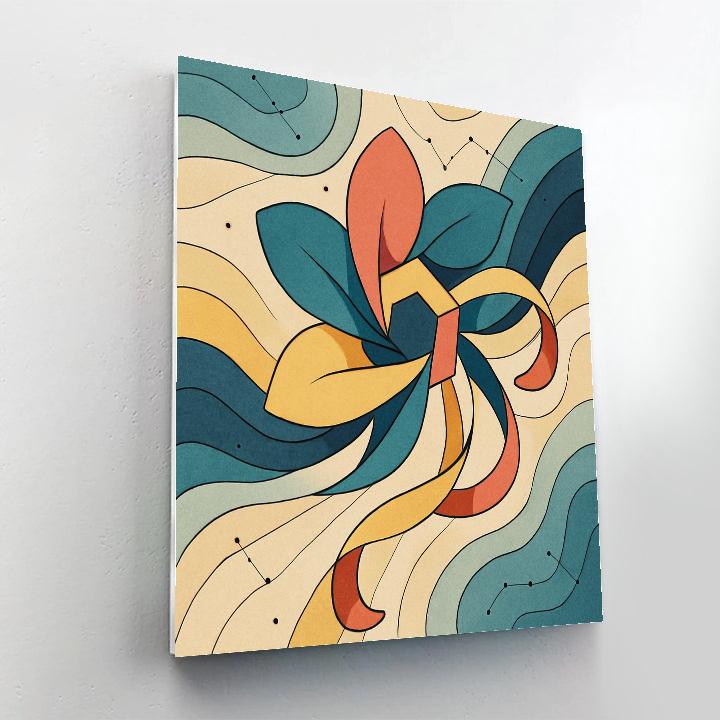 Lattice Bloom Abstract Drift Painting by numbers kit