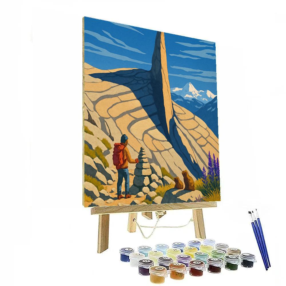 Mountain Sundial Ridge Paint by numbers kits