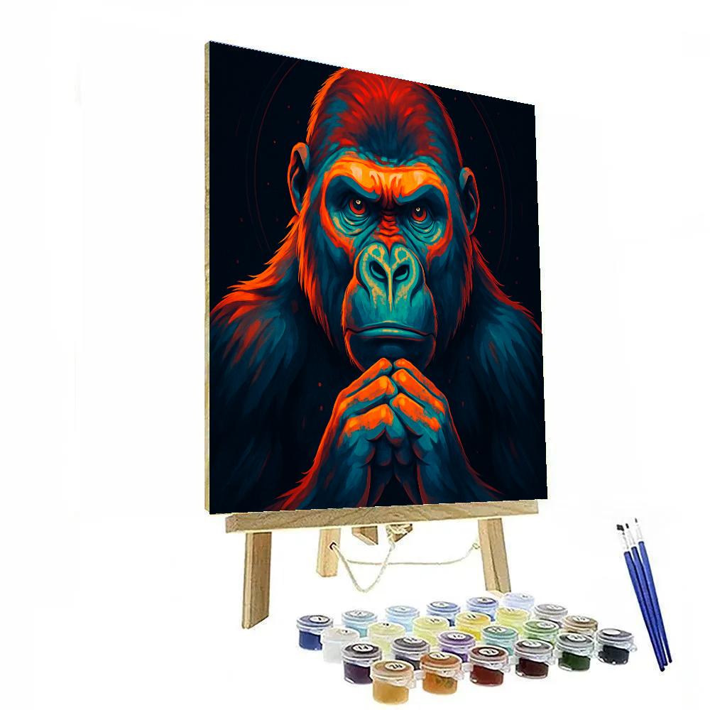 Molten Crown Gorilla paint by number