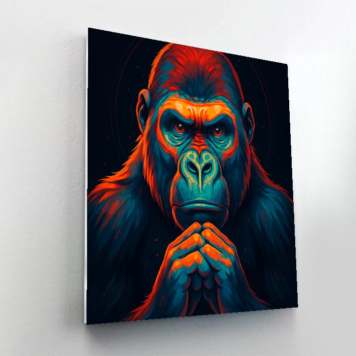Molten Crown Gorilla paint by number