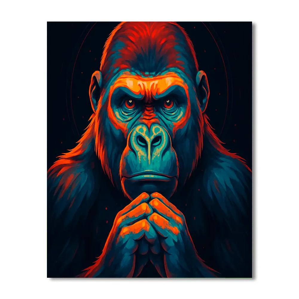 Molten Crown Gorilla paint by number