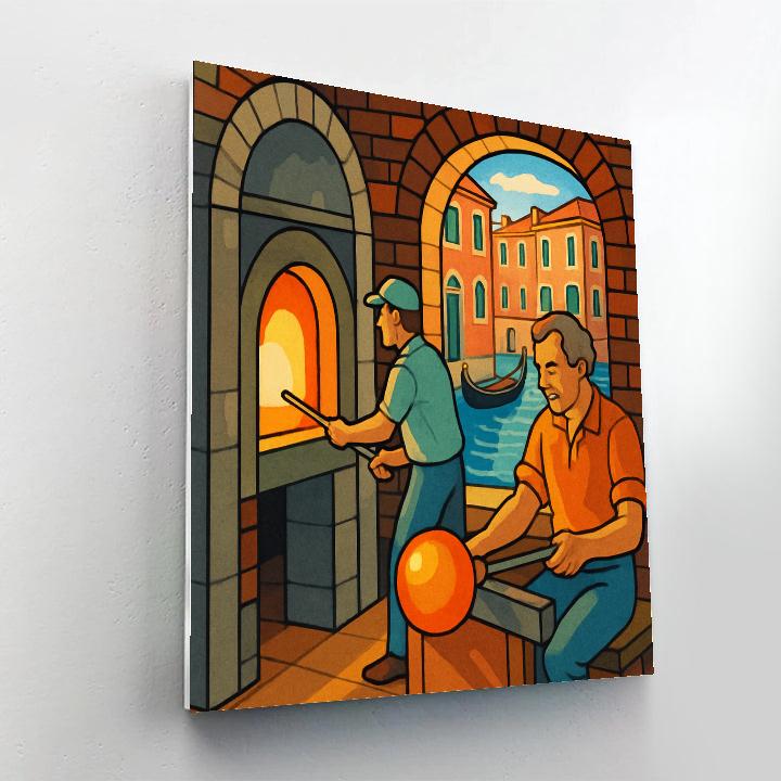 Glassblowing Workshop In Venice Inspired By Murano Paint by numbers kits