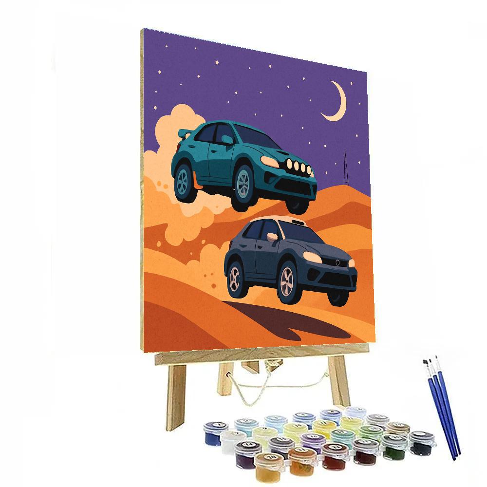 Midnight Dune Rally Cars Numbered painting kits
