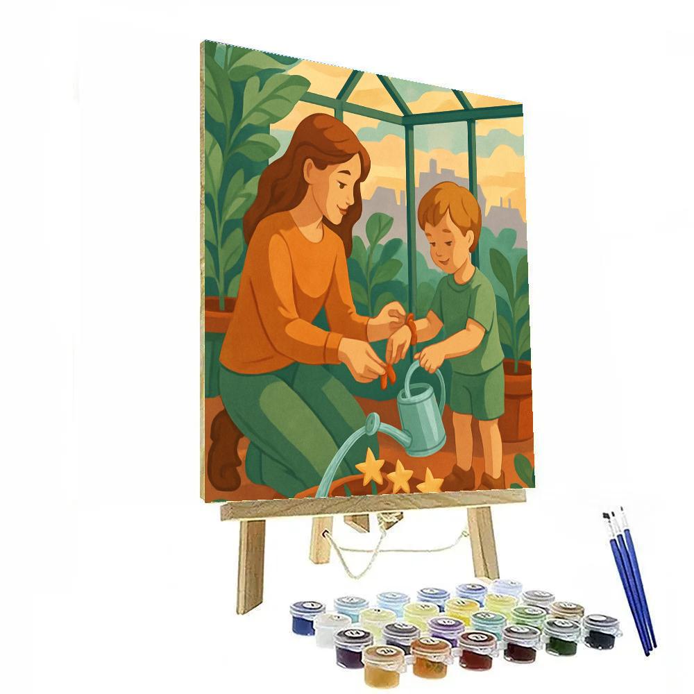 Garden Lullaby Mother Number painting